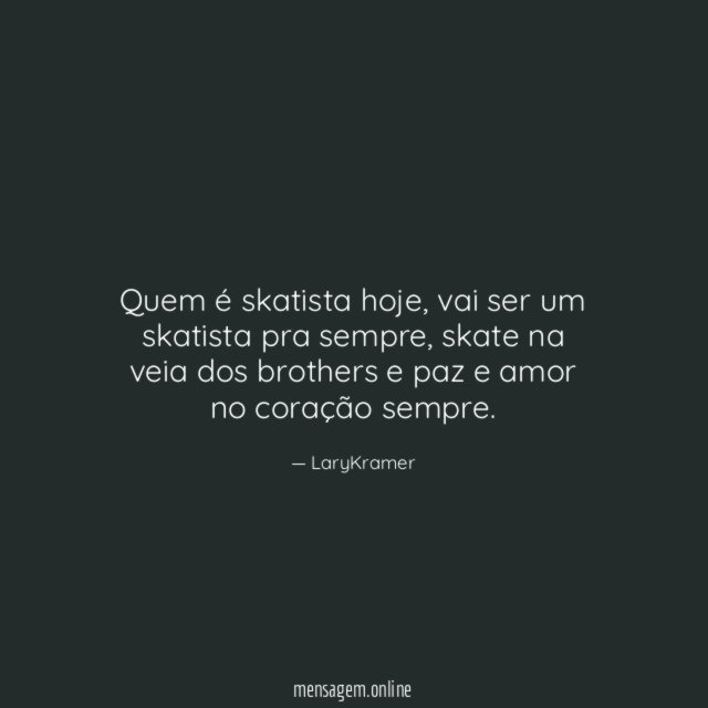 Quem é skatista hoje