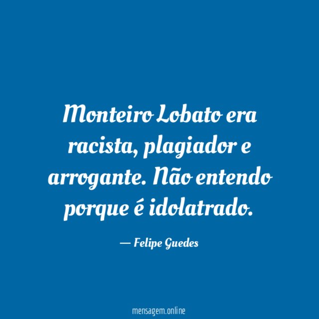Monteiro Lobato era racista