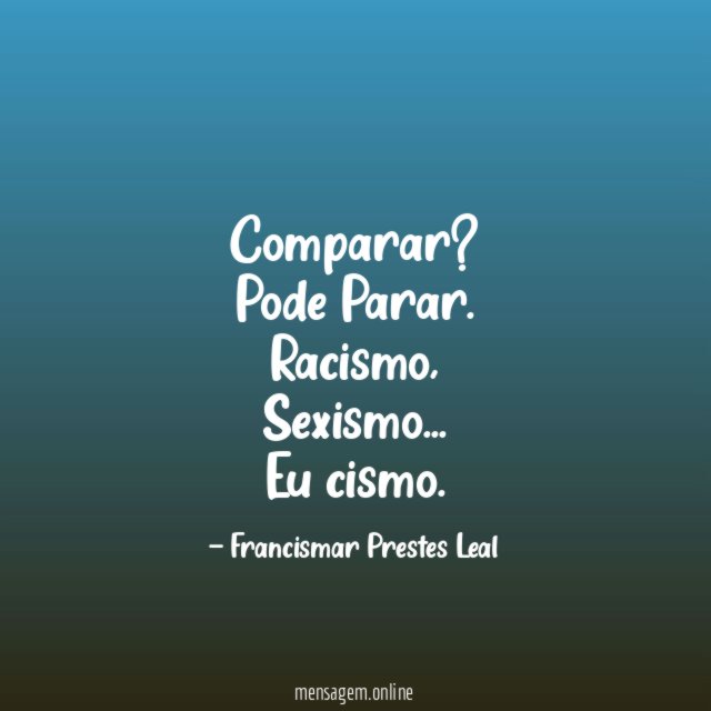 Comparar? Pode Parar.