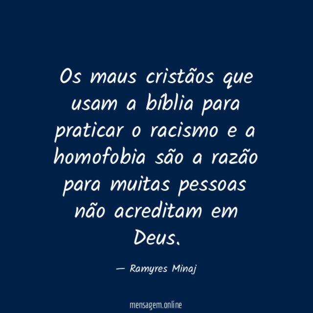 Os maus cristãos que usam a bíblia para