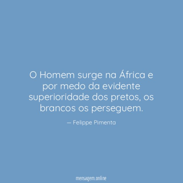 O Homem surge na África e por medo