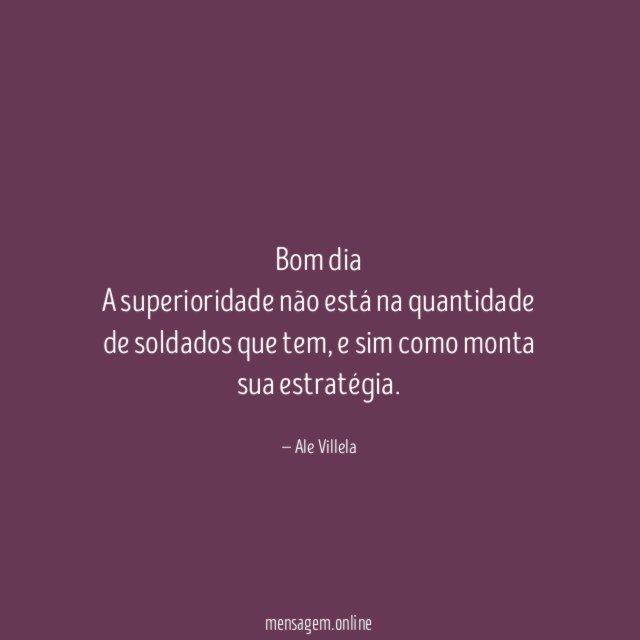 Bom dia