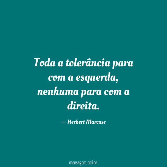 Toda a tolerância para com a esquerda