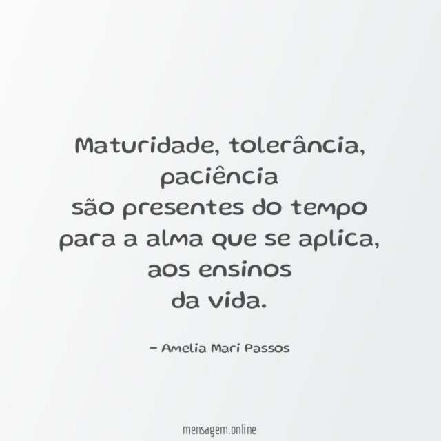 Maturidade