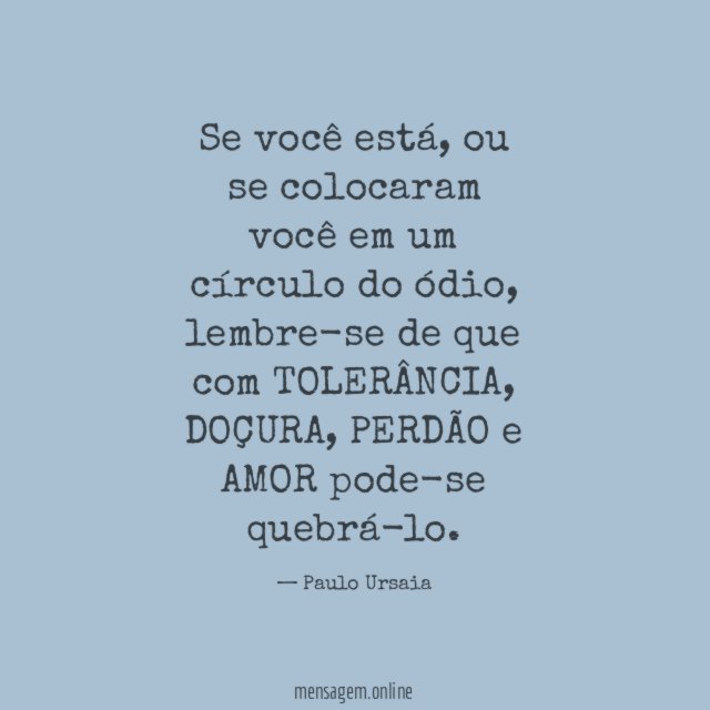 Se você está