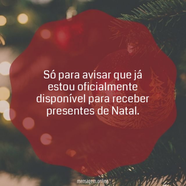 Só para avisar que já estou oficialmente disponível
