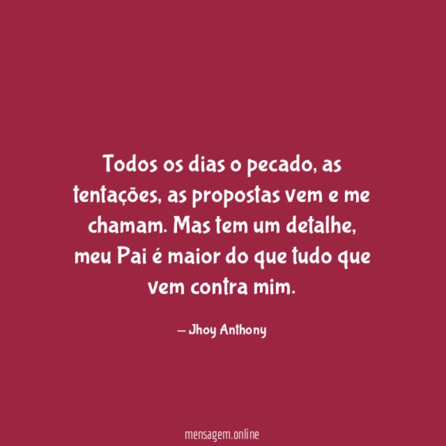 Todos os dias o pecado