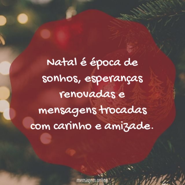 Natal é época de sonhos