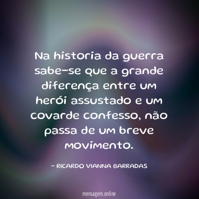 Na historia da guerra sabe-se que a grande
