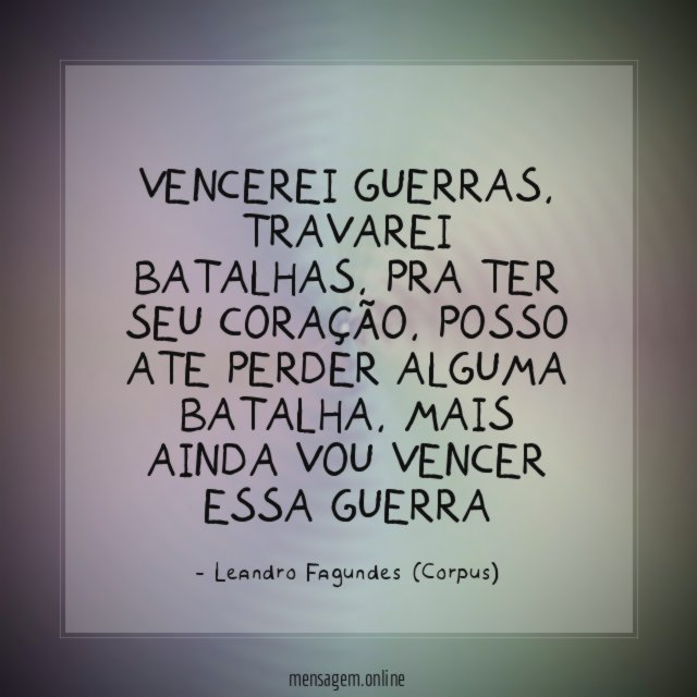 Vencerei guerras