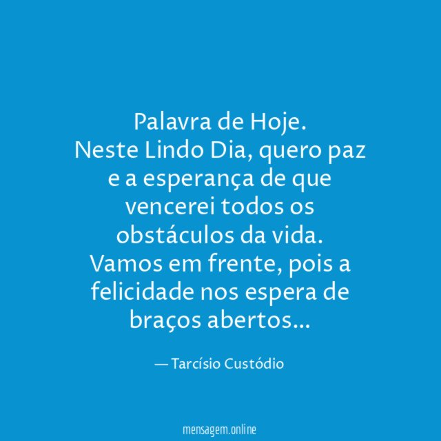 Palavra de Hoje