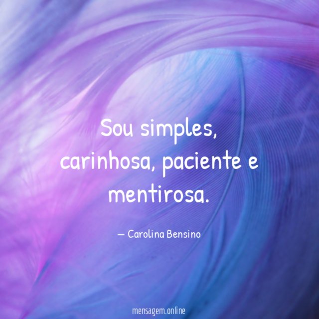 Sou simples