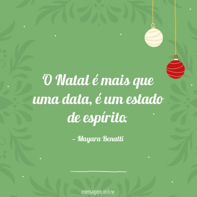 O Natal é mais que uma data