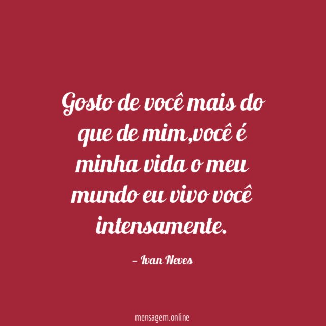 Gosto de você mais do que de mim