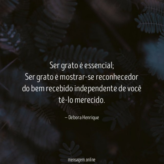 Ser grato é essencial