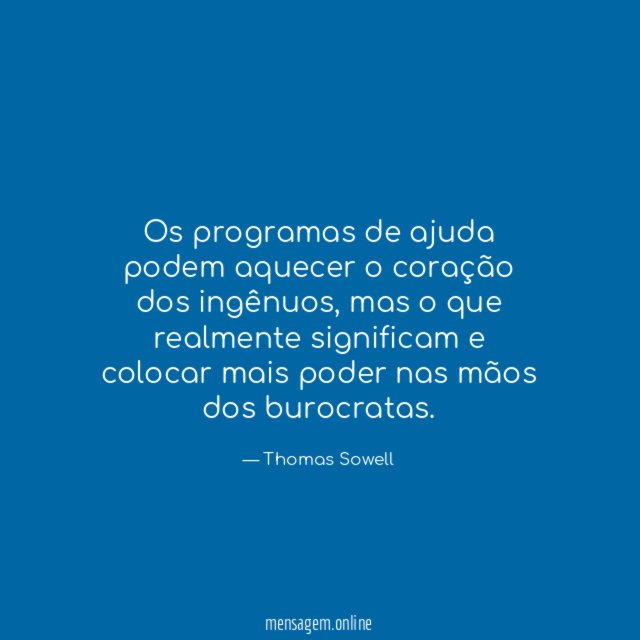 Os programas de ajuda podem aquecer o coração dos ingênuos