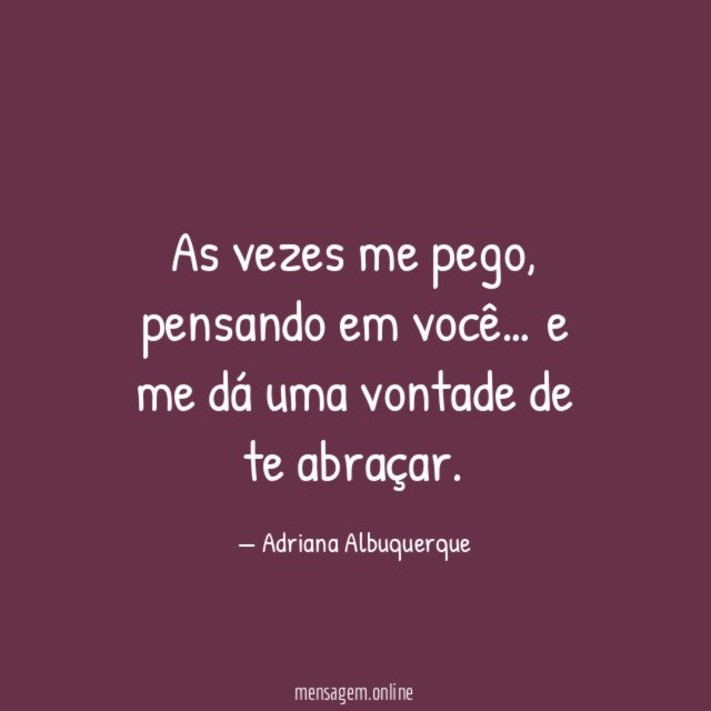 As vezes me pego
