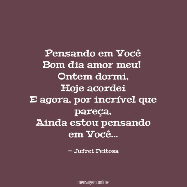 Pensando em Você