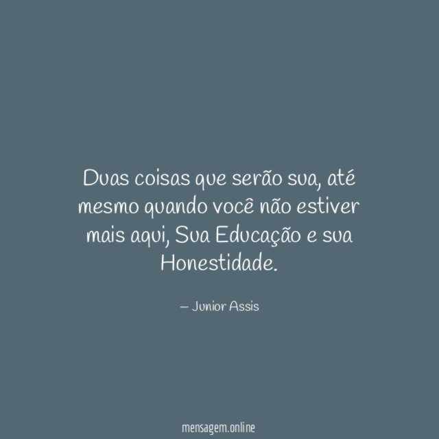 Duas coisas que serão sua