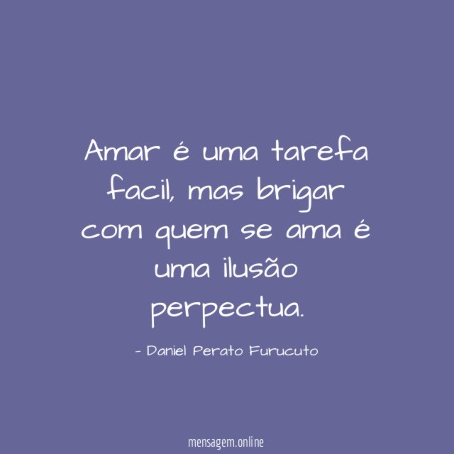 Amar é uma tarefa facil
