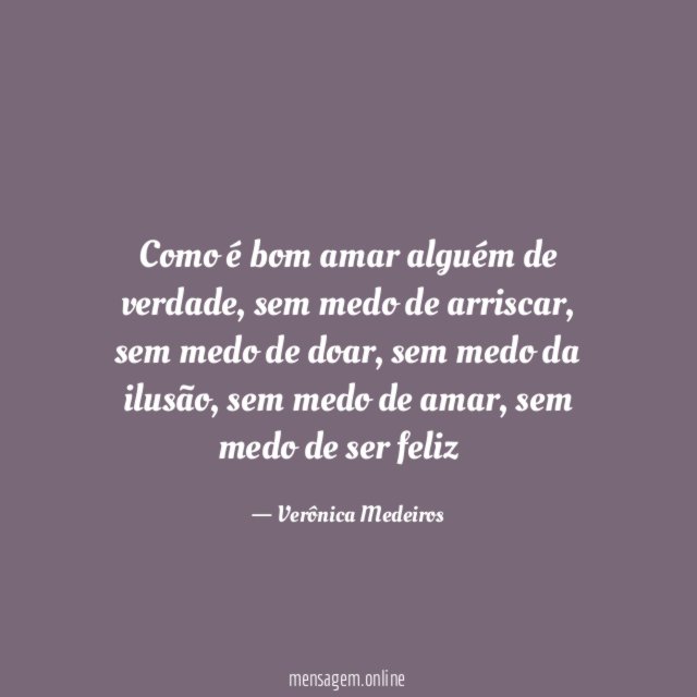 Como é bom amar alguém de verdade