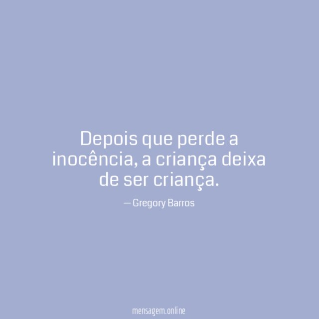 Depois que perde a inocência