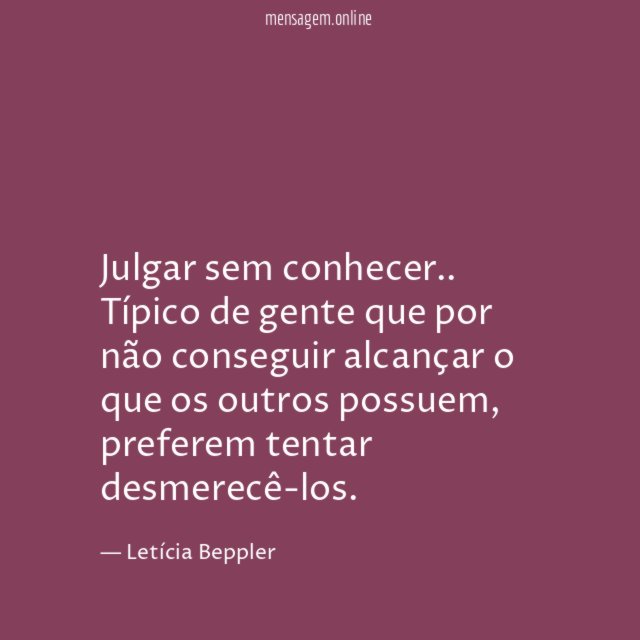 Julgar sem conhecer