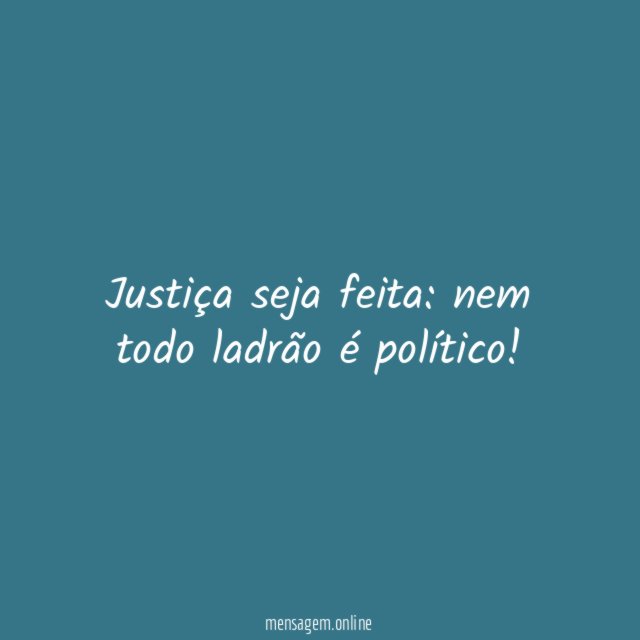 Justiça seja feita