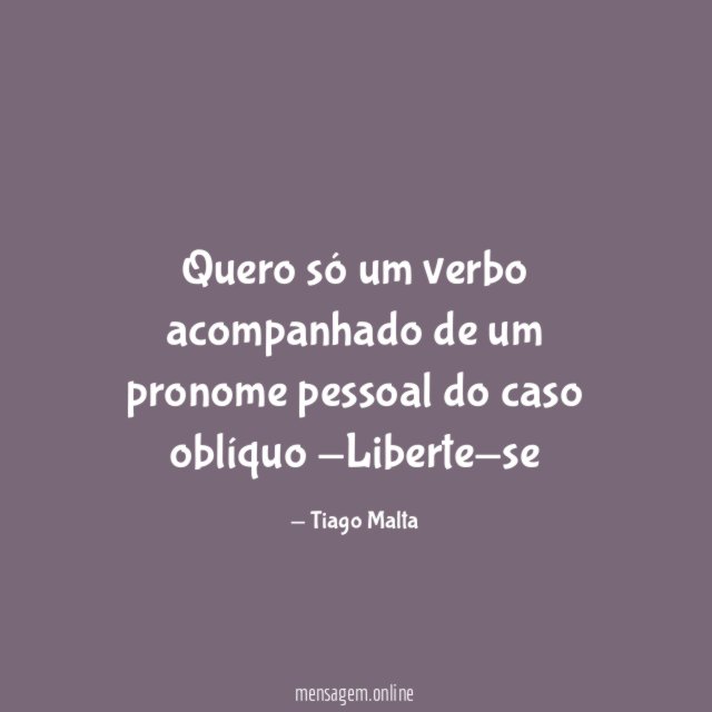 Quero só um verbo acompanhado de um pronome