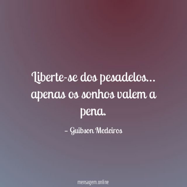 Liberte-se dos pesadelos