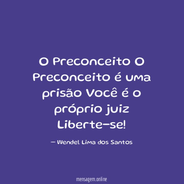 O Preconceito