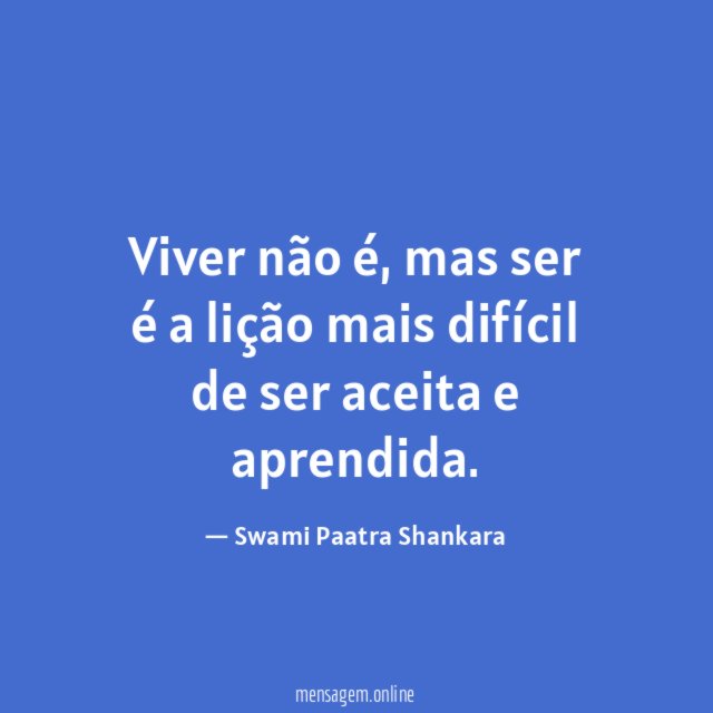 Viver não é