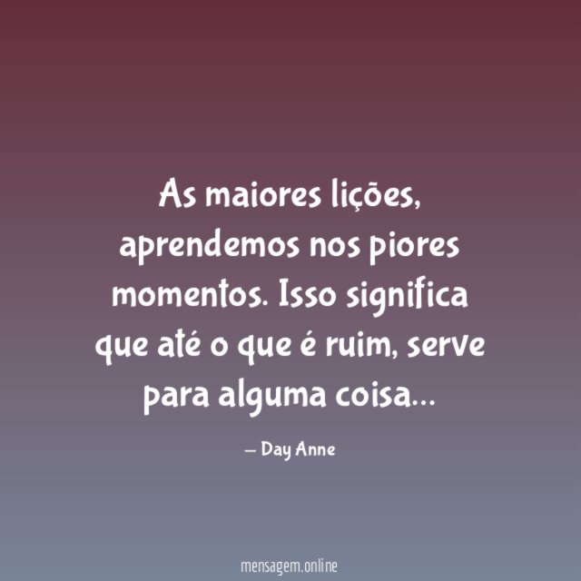 As maiores lições