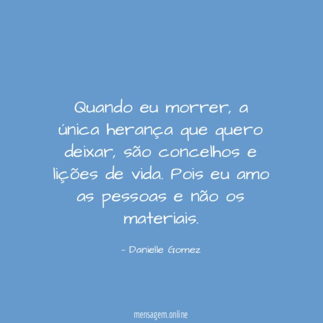 Quando eu morrer