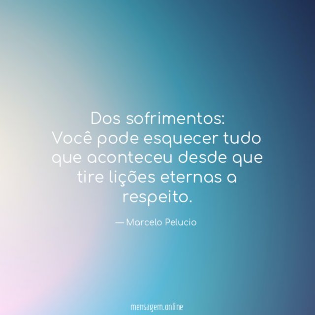 Dos sofrimentos: