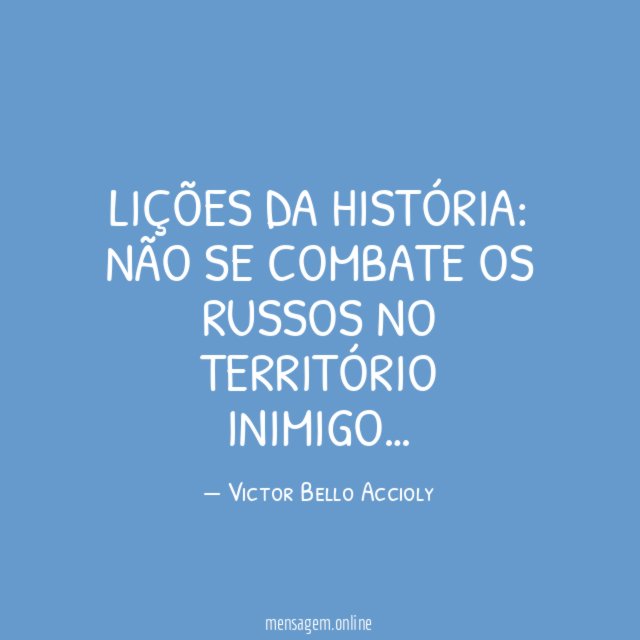 Lições da história