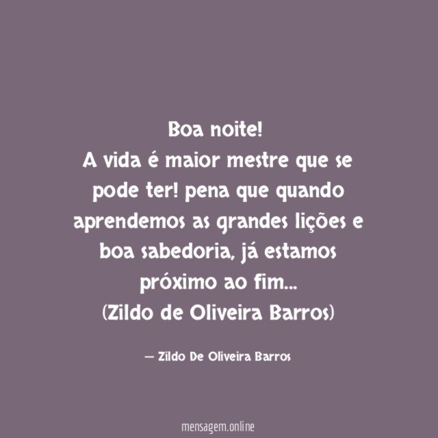 Boa noite!