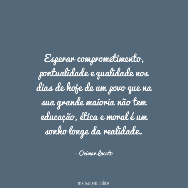 Esperar comprometimento