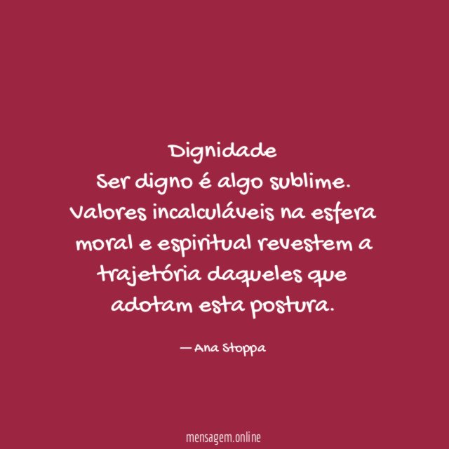 Dignidade