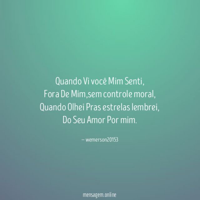 Quando Vi você Mim Senti