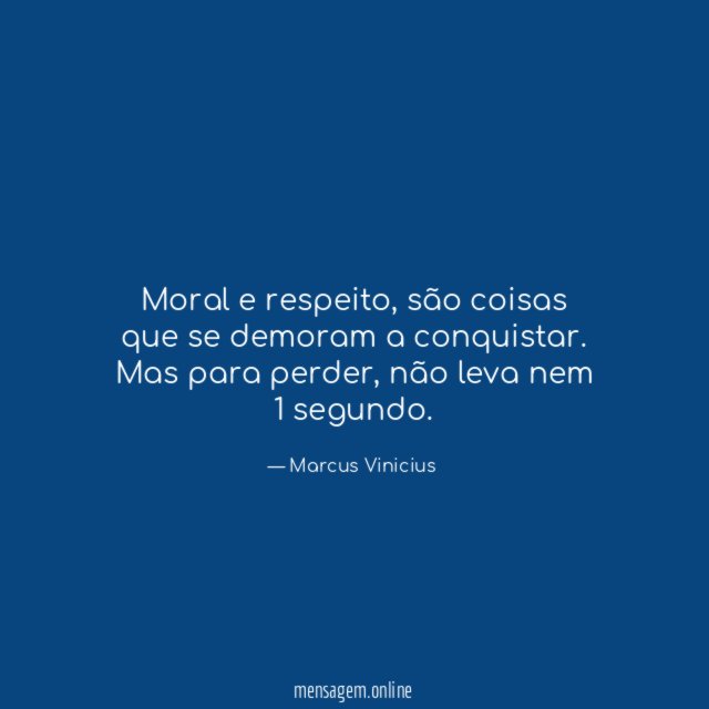Moral e respeito