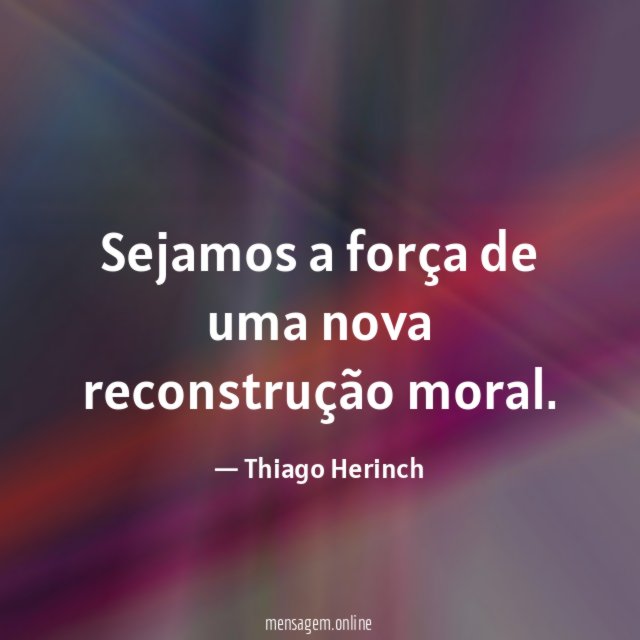 Sejamos a força de uma nova reconstrução moral