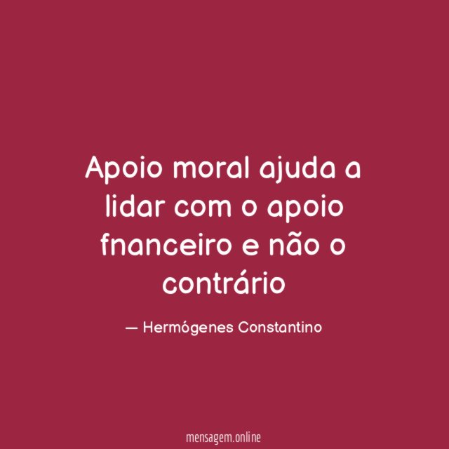 Apoio moral ajuda a lidar com o apoio