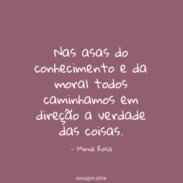 Nas asas do conhecimento e da moral todos