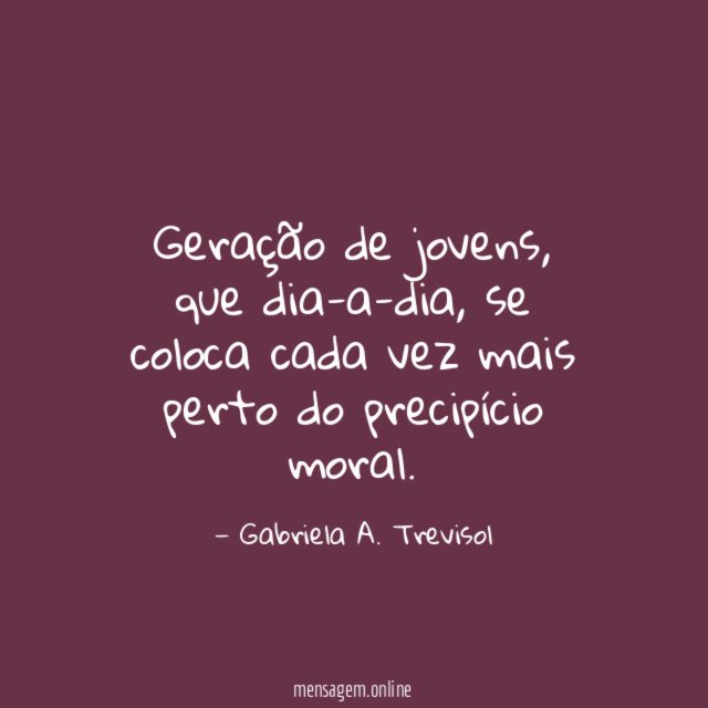 Geração de jovens