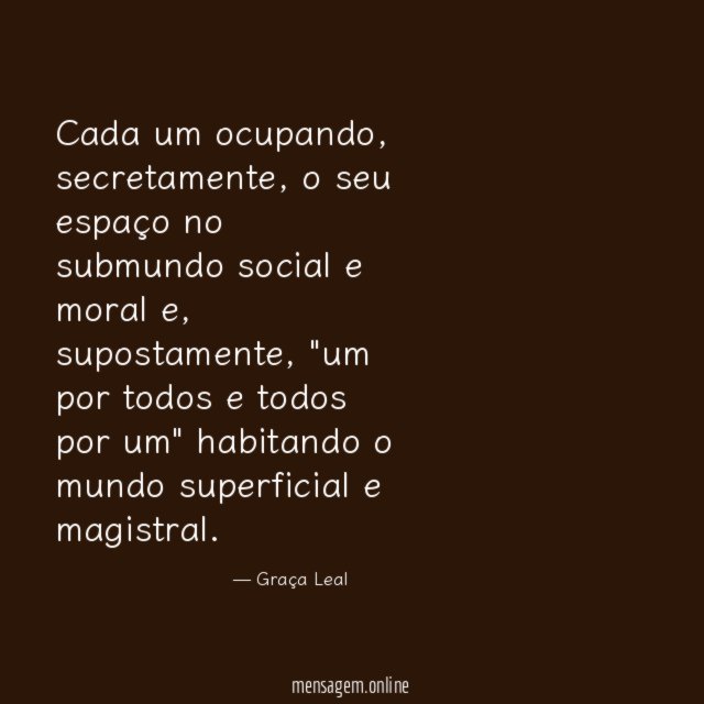 Cada um ocupando