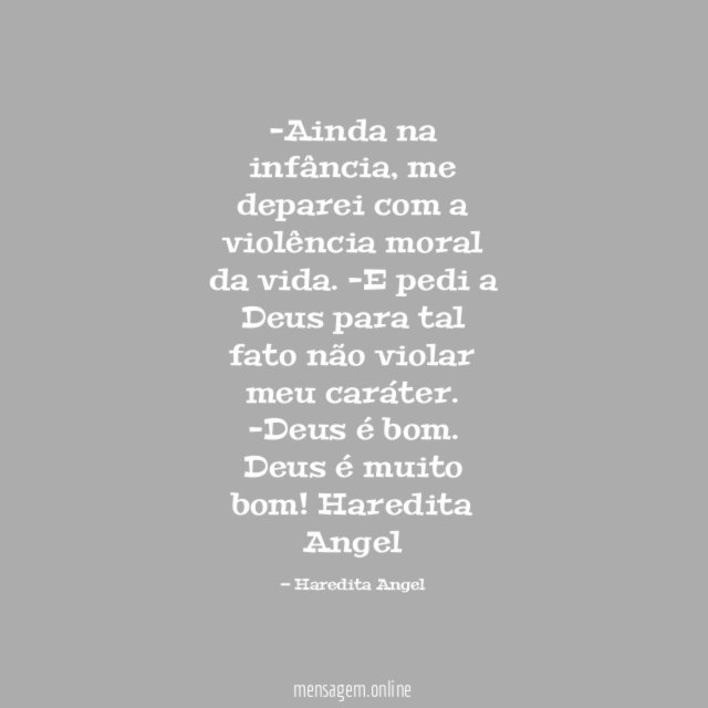 Ainda na infância