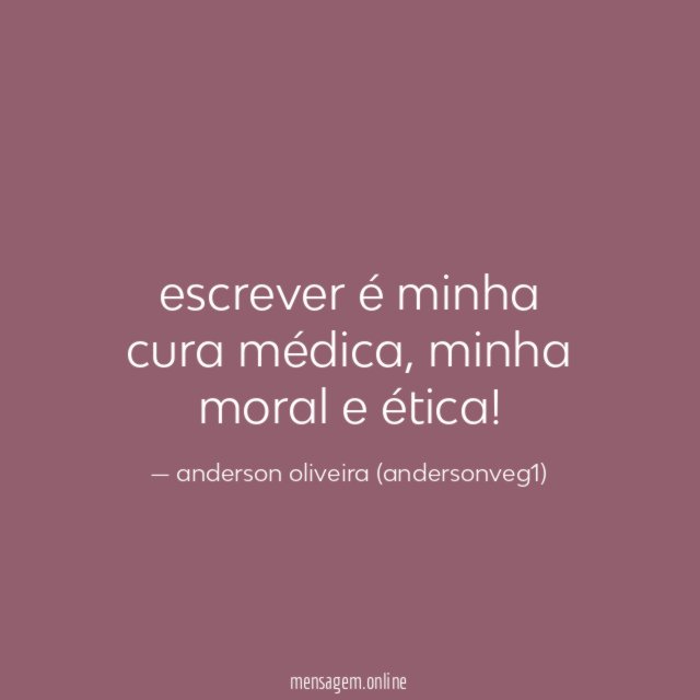 escrever é minha cura médica