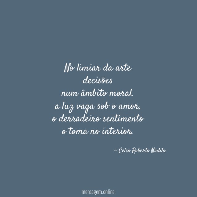 no limiar da arte decisões num âmbito moral