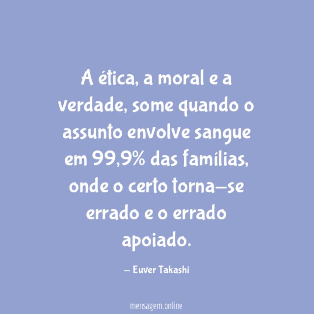 A ética